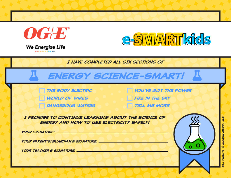 Energy Science-SMART certificate